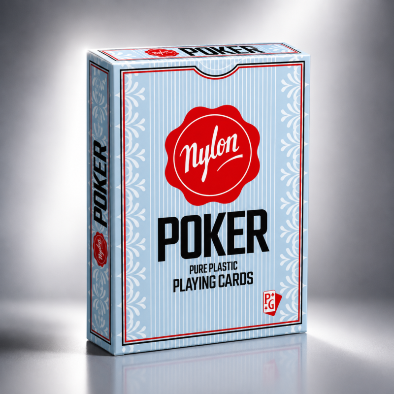 Nylon Poker Plastic Playing Cards — Blue