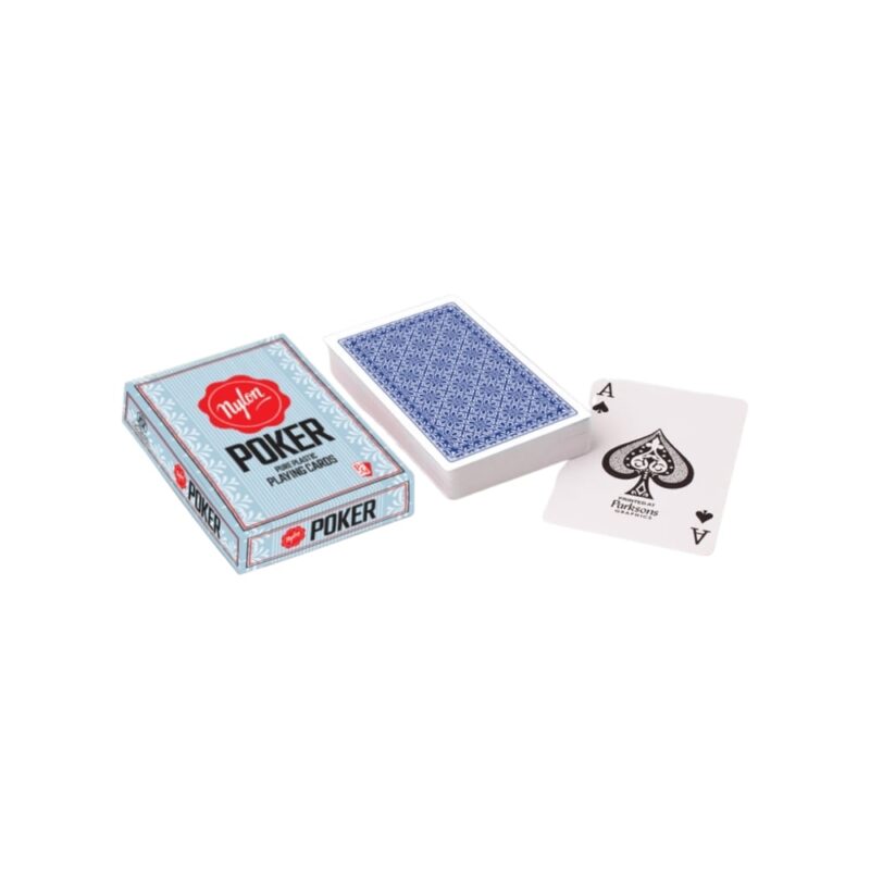 Nylon Poker Plastic Playing Cards — Blue