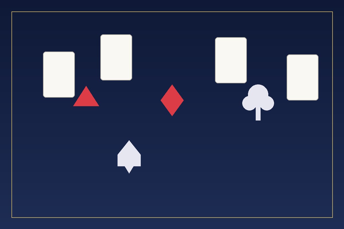 French-suited playing cards with hearts, diamonds, clubs, and spades